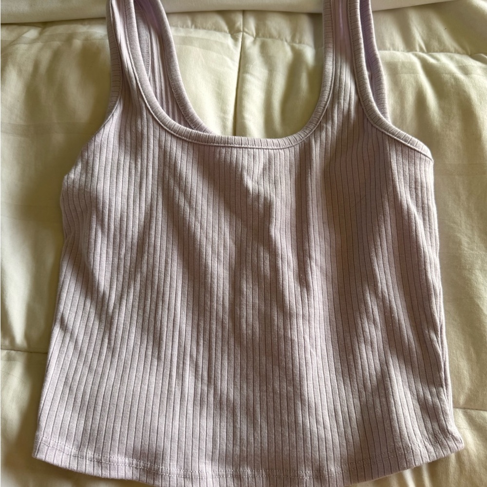Jr Tilly's Purple Ribbed Sleeveless Tank Top